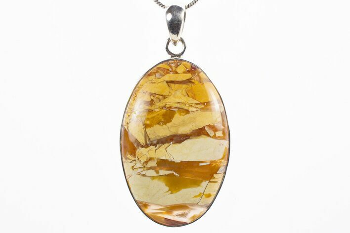 Brecciated Mookaite Jasper Pendant - Sterling Silver #305077